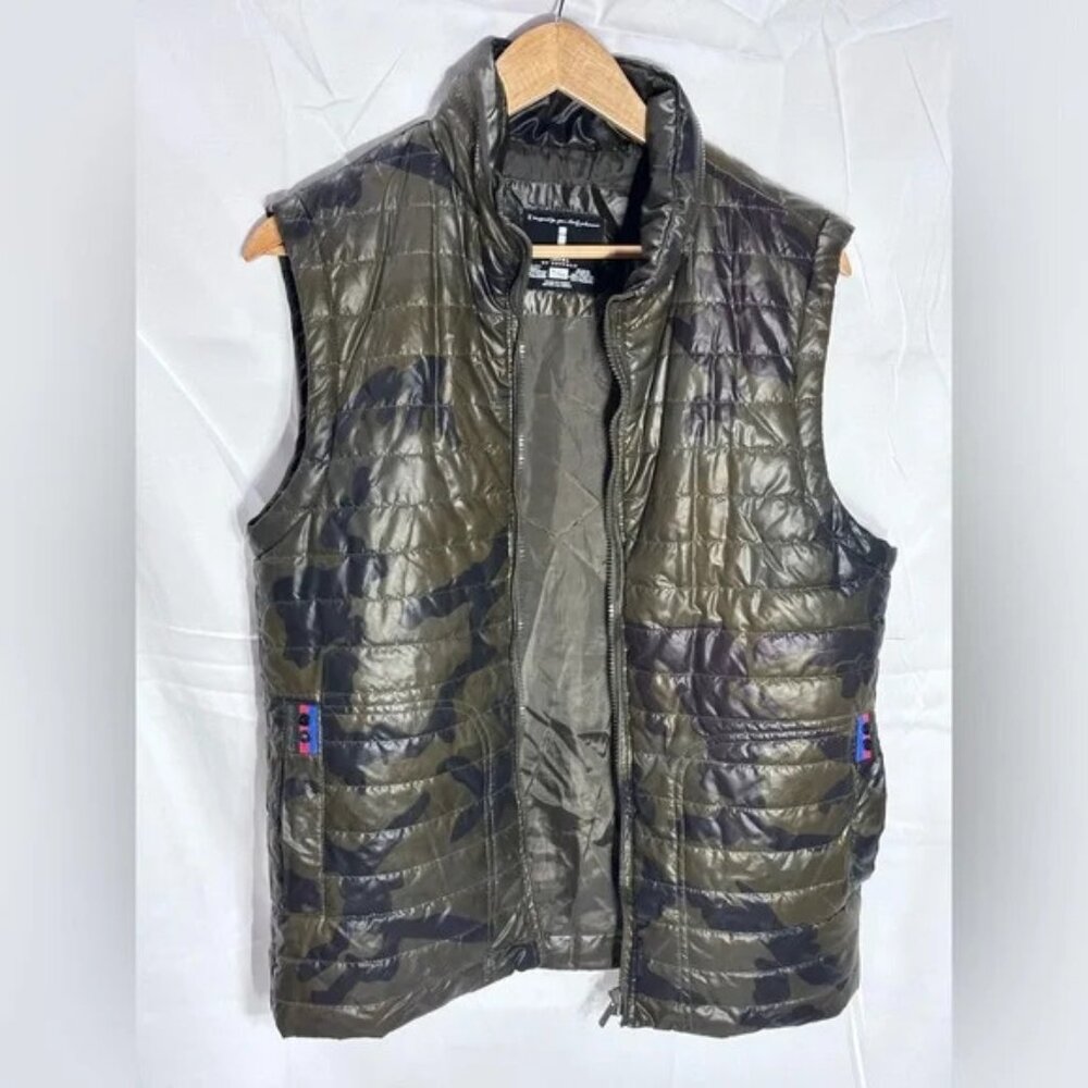 Jeans‎ By Buffalo Camo Puffy Vest Men’s Size Small Zip Front